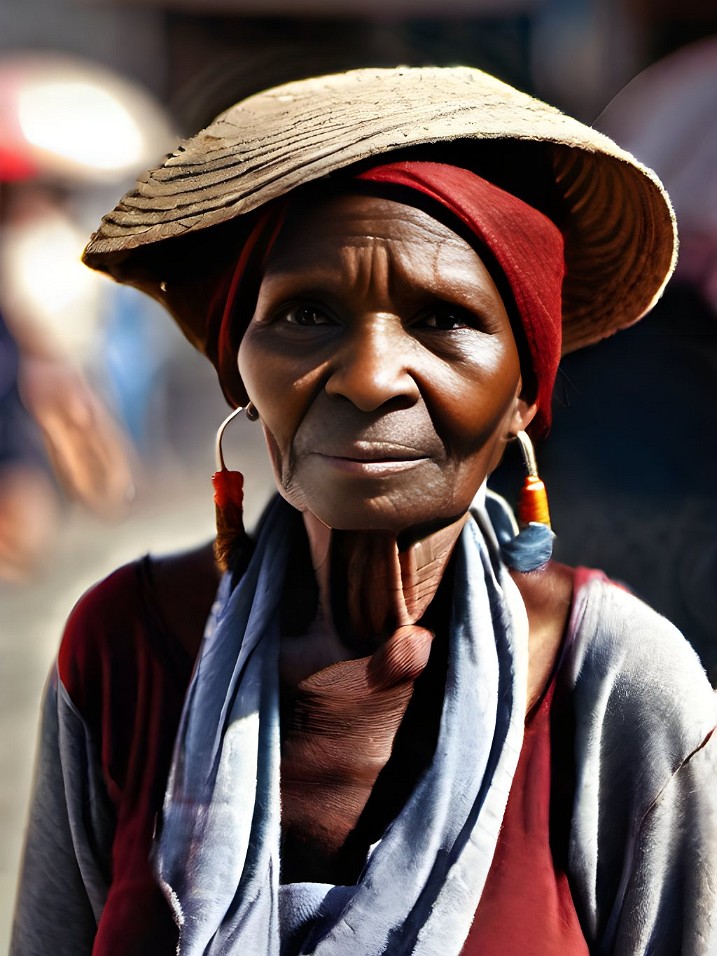 An_portrait_of_a_very_old_african_woman_with_strai_LVURWAE7